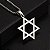 Corrente Masculina Estrela de Davi Hexagrama Aço Inox - Imagem 3
