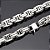 Pulseira Masculina Bizantina Aço Inox Luxo 12 mm - Imagem 4