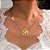 Colar Feminino Dourado Alma Viajante Globo Terrestre - Imagem 1