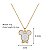 Colar Feminino Dourado Strass Personagens Desenho Animado - Imagem 3