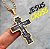 Corrente Cruz Jesus Cristo Crucificado Pingente Aço Inox Cruz Ortodoxa - Imagem 1