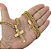 Corrente Masculina 8 mm e Pingente Cruz Banhado Ouro 18K - Cordão - Imagem 3