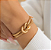 Kit Colar e Pulseira Nó Dourado Feminino Luxo – Joia Folheada a Ouro Estilo Elegante e Sofisticado - Imagem 10