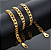 Corrente Masculina Grumet Grossa Banhada a Ouro 18k - 8 mm - 70 cm Frete Grátis - Imagem 2