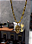 Pingente Jesus Cristo Salvador Banhado a Ouro - Imagem 3