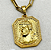 Pingente Jesus Cristo Salvador Banhado a Ouro - Imagem 5