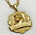 Pingente Jesus Cristo Salvador Banhado a Ouro - Imagem 4