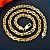 Corrente Masculina Banhada a Ouro Elo Cardano Italiana 70 cm - Imagem 3