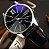 Relógio Masculino Yazole 315 Unique Preto Fundo Azulado - Imagem 1
