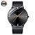 Relógio Masculino Preto Fundo Preto Black Pulseira de Aço - Imagem 4