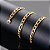 Corrente Masculina Figaro Grossa Banhada a Ouro 18k 7.0mm 70 cm - Imagem 3