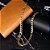 Corrente Masculina Figaro Grossa Banhada a Ouro 18k 7.0mm 70 cm - Imagem 2