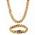 Corrente Masculina + Pulseira Grumet Banhada a Ouro 18K - Imagem 2