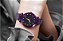 Relógio Feminino Roxo Pulseira em Aço Magnético com Pedras de Strass - Imagem 4