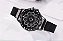 Relógio Feminino Preto Fundo Giratório Pulseira em Aço Magnética Ímã Strass - Imagem 4