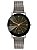 Relógio Feminino Preto Pulseira em Aço Fundo Preto com Detalhes em Prata Pontos de Strass Diamante Negro - Imagem 2