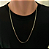 Corrente Masculina Piastrini Banhada a Ouro 18K - Imagem 2