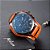 Relógio Masculino Curren Marrom Pulseira de Couro Bracelete Fundo Preto - Imagem 8