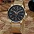 Relógio Masculino Dourado Curren Fundo Preto Pulseira de Aço Dourada Quartzo - Imagem 5