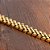 Pulseira de Aço Masculina Dourada Bracelete Banhado a Ouro 18K - Imagem 3