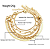 Pulseira Folheada a Ouro KIT - Favorita - Imagem 5