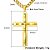 Pingente Cruz Dourado - Imagem 2