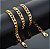 Corrente Masculina Grumet Grossa Banhada a Ouro 18k 12 mm 70 cm Frete Grátis - Imagem 5