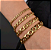 Pulseira Masculina Banhada a Ouro 18K - Grummet - Imagem 1