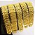 Pulseira de Aço Masculina Dourada Bracelete Grossa Banhado a Ouro 18K Frete Grátis - Imagem 6