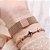 Relógio Feminino Strass Star Universe Pulseira Magnética Rose Gold Números - Imagem 6