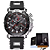 Relógio Masculino Prata Black Inox Lige Calendário Quartzo - Imagem 1
