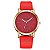 Relógio Feminino Pulseira em Couro PU Movimento Quartzo - Imagem 3