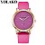 Relógio Feminino Pulseira em Couro PU Movimento Quartzo - Imagem 9
