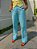 Calça em Linho Blue Corte Reto com Bolsos - Imagem 2