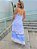 Vestido Kimmie Linho Off White & Blue - Imagem 3