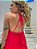 Vestido Elloah Coral Peach Plissado - Imagem 6