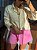 Camisa Oversized Jeans Off White & Brilhantes - Imagem 4
