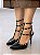 Scarpin Frida Preto com Tiras e Spikes - Imagem 3