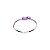 Bracelete Feminino Zircônia Violeta Fusion Banho Ródio - Imagem 1