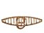 Piranha de Cabelo Metal Torcido banhado em ouro 18k - Imagem 2