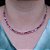 Colar gargantilha choker zircônia baguete Rubi - Imagem 3