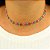 Gargantilha choker escamas Rainbow semijoia da moda - Imagem 1