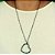 Maxi colar de coração esmaltado em Turmalina - Imagem 1