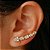 Brinco ear cuff zircônia branca em ouro 18k - Imagem 4