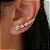 Brinco ear cuff zircônia branca em ouro 18k - Imagem 3