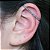 Maxi piercing colorido parte superior da orelha - Imagem 1