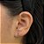 Ear Hook cravejado em zircônia colorida da moda - Imagem 2