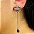 Brinco Ear Hook longo em micro zircônia ônix - Imagem 4