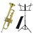 Kit Trompete TP 200 Laqueado New York + Estante de Partitura S1 - Imagem 1