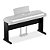 Estante para Piano Digital DGX 670 L 300 Preta Yamaha - Imagem 1